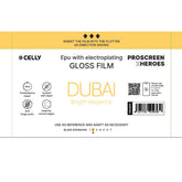 PROFILMPRO GLOSSY - Pellicola trasparente con effetto lucido 10 pezzi, perfettamente liscia compatibile con il plotter ProScreenPro - DUBAI (PROSCREEN ZHEROES)