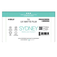 PROFILMPRO MATTE UV - Pellicola trasparente UV da 5 pezzi con finitura opaca compatibile con il plotter ProScreenPro - SIDNEY (PROSCREEN ZHEROES)