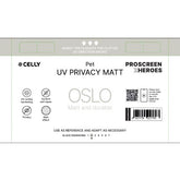PROFILMPRO MATTE UV - Pellicola trasparente UV da 5 pezzi con finitura opaca con effetto Privacy compatibile con il plotter ProScreenPro - OSLO (PROSCREEN ZHEROES)