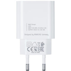 CARICATORE DA MURO 12W 2 USB A + CAVO RICARICA USB C