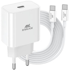 Caricatore da muro WD4 EU bianco 20 W PD 3.0/ 1 USB-C, con cavo USB-C/USB-C