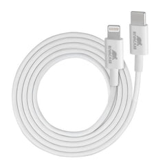 Wall charger white PD 20W + QC3.0, USB-A + USB-C, with USB-C/Lightning cable