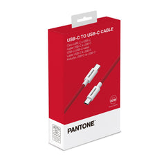 PANTONE - Cavo USB-C to USB-C potenza massima 60 Watt, connettore reversibile, lunghezza cavo 1.5 mt