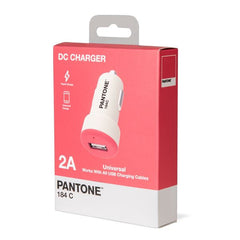 PANTONE - Caricabatteria da auto 12/24V con porta USB-A potenza massima carica 10 Watt