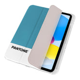 PANTONE - Custodia a libro bicolore azzurro e bianco in TPU compatibile con Apple iPad 10.9" 10 gen/ iPad 11 2025 11th gen