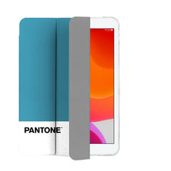 PANTONE - Custodia a libro bicolore azzurro e bianco in TPU compatibile con Apple iPad 10.2" 7/8/9 gen