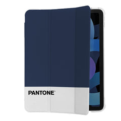 PANTONE - Custodia a libro bicolore blu navy e bianco in TPU compatibile con iPad Air 10.9" 4 gen/ 5* gen