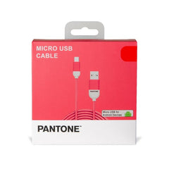 PANTONE - Cavo USB-A to Micro Usb potenza massima 10 Watt, lunghezza cavo 1.5 mt