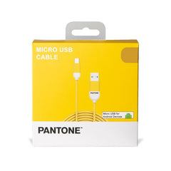 PANTONE - Cavo USB-A to Micro Usb potenza massima 10 Watt, lunghezza cavo 1.5 mt