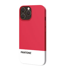 PANTONE - Cover in TPU bicolore rosso e bianco bordi anti-scivolo protezione tasti laterali compatibile con Apple iPhone 13 Pro Max