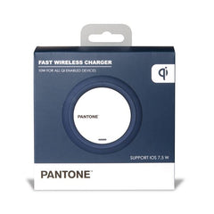 PANTONE - Caricabatteria wireless, cavo alimentazione MicroUsb input e USB-A output, potenza massima 10 Watt