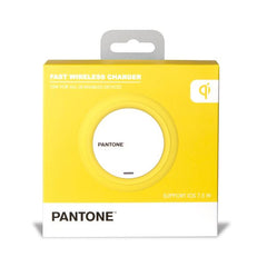 PANTONE - Caricabatteria wireless, cavo alimentazione MicroUsb input e USB-A output, potenza massima 10 Watt
