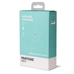 PANTONE - Auricolare stereo bluetooth con filo microfono integrato e controllo volume