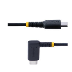 Cavo di Ricarica USB-C a 90° da 15cm - Cavetto di Ricarica Veloce USB Tipo-C per uso intensivo - Cavo Dati USB 2.0 Type-C a C in Resistente Fibra Aramidica - PD 60W 3A - Cavetto US