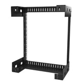 Armadio Rack di Rete per Montaggio a Parete 12U 19" Open Frame a 2 montanti - Quadro Rack a muro 19 pollici profondo 30cm per apparecchiature informatiche/patch panel/dati/AV/IT co