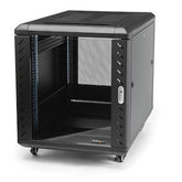 Armadio server rack 19 pollici 15U 4 staffe - Ruote incluse