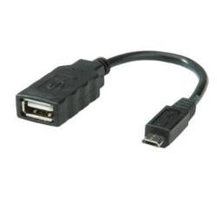 NILOX TECH - Adattatore OTG con connettore USB 2.0 femmina a connettore MicroUsb maschio, ideale per spostare o copiare file o per effettuare il back-up