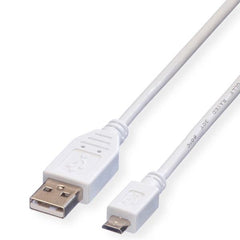 NILOX TECH - Cavo con connettore USB-A 2.0 a connettore Micro USB, maschio a maschio, lunghezza cavo 0.8 mt, velocità di trasferimento fino a 480 Mb