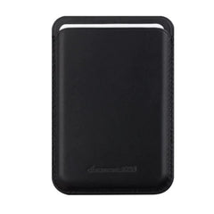 Leather wallet with MagSafe - Black