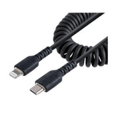Cavo USB-C a Lightning da 1m Certificato MFi, Cavetto iPhone Spiralato di Ricarica