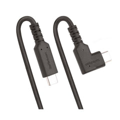 Cavo USB-C angolare robusto da 1 m, USB 3.2 Gen 2 (10 Gbps), cavo di trasferimento dati USB type-C ad angolo retto, DP Alt Mode 4K 60Hz, 100W Power Delivery - Cavo USB Tipo C a 90