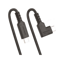 Cavo USB-C angolare robusto da 50 cm, USB 3.2 Gen 2 (10 Gbps), cavo di trasferimento dati USB type-C ad angolo retto, DP Alt Mode 4K 60Hz, 100W Power Delivery - Cavo USB Tipo C a 9
