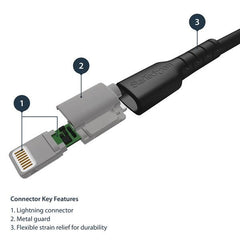 Cavo USB a Lightning da 2m - Conforme Apple MFi