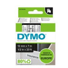 Nastri standard D1 12mmx7m nero/bianco