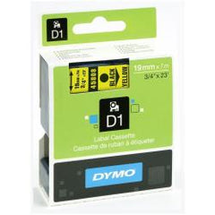 Nastri standard D1 19mmx7m nero/giallo