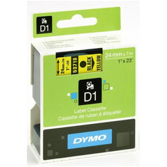 Nastri standard D1 24mmx7m nero/giallo