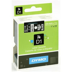 Nastri standard D1 24mmx7m bianco/nero