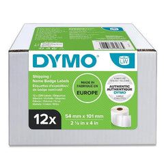 FORMATO CONVENIENZA 12 ROTOLI - LABELWRITER ETICHETTE 54x101MM - BIANCO - 220 etichette a rotolo