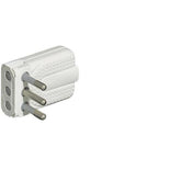 Presa Maschio Corner 10A Salvaspazio - Spinotti Orientabili - Bianco -
