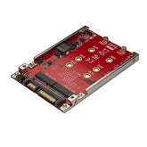 Adattatore per 2 SSD M.2 a SATA per alloggio 2,5"