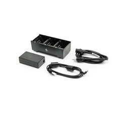 3 slot battery charger; ZQ600, QLn and ZQ500 Series; Includes power supply and UK power cord
