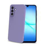 SANDCASE - Cover morbida in TPU con tasti e bordo fotocamera a contrasto, effetto sabbiato colore trasparente viola compatibile con Samsung Galaxy A17 5G/ A17 5G EE/ A17 4G