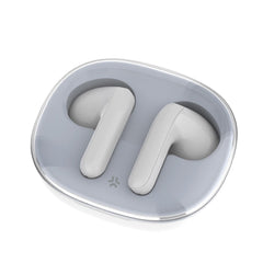 SHEER2 - Auricolare True wireless con design trasparente, capsule a goccia, tasti touch multi funzione, microfono incorporato