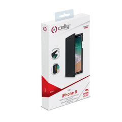 SHELL - Custodia ad agenda con finitura saffiano, slot per carte e funzione stand compatibile con Apple iPhone Xs/ iPhone X