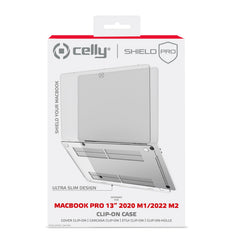 SHIELDPRO13M1 - Custodia rigida trasparente compatibile con MacBook Pro 13" M1/M2