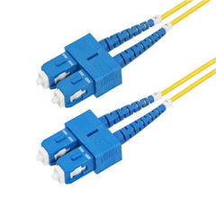 Cavo in fibra ottica duplex monomodale OS2 da SC a SC (UPC) da 30 m, 9/125µm, 40G/100G, Insensibile alla piegatura, Bassa perdita di inserzione, Cavo patch in fibra LSZH
