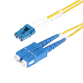 Cavo in fibra ottica duplex monomodale OS2 da LC a SC (UPC) da 3m, 9/125µm, 100G, Insensibile alla piegatura, Bassa perdita di inserzione, Cavo patch in fibra LSZH