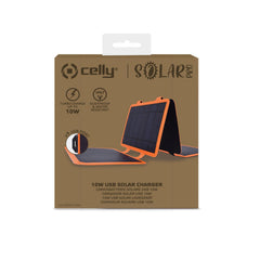 SOLARPRO10W - Caricabatteria a ricarica solare con porta USB-A, certificazione IP67, potenza massima 10 Watt, due moschettoni inclusi