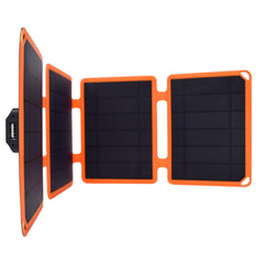 SOLARPRO10W - Caricabatteria a ricarica solare con porta USB-A, certificazione IP67, potenza massima 10 Watt, due moschettoni inclusi