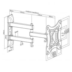 Supporto 2 snodi per TV da FLEXO 42-2020T3