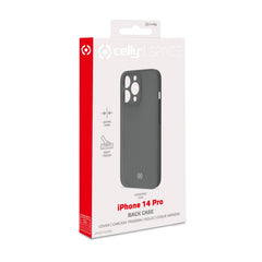 SPACE - Cover morbida super sottile in TPU colore nero compatibile con Apple iPhone 14 Pro