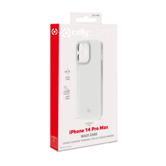 SPACE - Cover morbida super sottile in TPU colore bianco compatibile con Apple iPhone 14 Pro Max