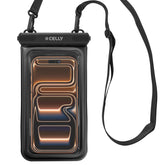 SPLASHBAGFL - Custodia impermeabile galleggiante per smartphone fino a 6.9", design trasparente, chiusura ermetica, laccio da collo integrato