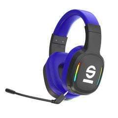SPARCO - Cuffia wireless per Gaming, padiglioni imbottiti, tasti multi funzione, archetto regolabile, microfono removibile, luci RGB