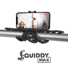 SQUIDDYMAX - Treppiede flessibile, 23 ventose per attaccarlo su ogni superficie, dotato di filettatura 1/4", utilizzo sia verticale che orizzontale