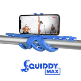 SQUIDDYMAX - Treppiede flessibile, 23 ventose per attaccarlo su ogni superficie, dotato di filettatura 1/4", utilizzo sia verticale che orizzontale